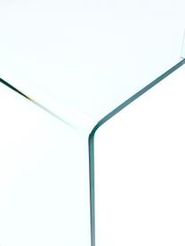 Bureau en verre Club, Verre, Transparent, larg. 125 x prof. 60 cm