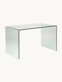 Bureau en verre Club, Verre, Transparent, larg. 125 x prof. 60 cm