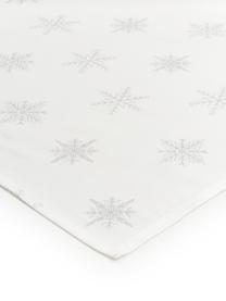 Tafelkleed Snow, 100% katoen, afkomstig van duurzame katoenteelt, Wit, crèmekleurig, B 145 x L 200 cm