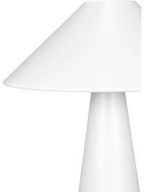 Lámpara de mesa de diseño Cannes, Pantalla: metal recubierto, Cable: plástico, Blanco, Ø 30 x Al 40 cm