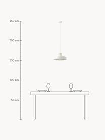Lampada a sospensione stile nordico Malm, Paralume: metallo, Baldacchino: metallo, Bianco, Ø 40 x Alt. 20 cm