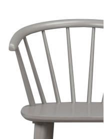 Sillas con reposabrazos de madera Windsor Carmen, 2 uds., Madera de caucho lacada, Gris claro, An 54 x Al 76 cm