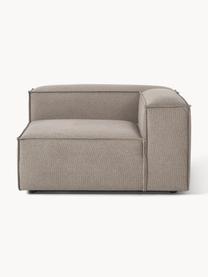 Módulo de esquina sofá Lennon, Tapizado: 100% poliéster Alta resis, Estructura: madera contrachapada de p, Patas: plástico Este producto es, Tejido gris pardo, An 119 x F 119 cm, chaise longue izquierda