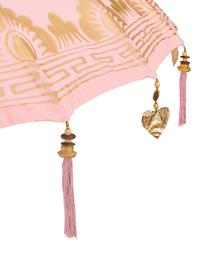 Parasol Oriental Lounge, Rose, couleur dorée, brun foncé