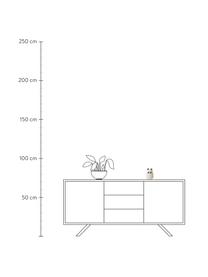 Objeto luminoso LED Winston Panda, 100% silicona, libre de BPA, Blanco, Ø 11 x Al 14 cm