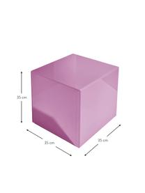 Purple Pop bijzettafel met spiegeleffect, Vezelplaat met gemiddelde dichtheid (MDF), glas, gebeitst, Lila, B 35 cm x H 35 cm