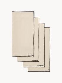 Leinen-Servietten Cosmo mit Stickerei, 4 Stück, 100 % Leinen

Das in diesem Produkt verwendete Material ist schadstoffgeprüft und zertifiziert nach STANDARD 100 by OEKO-TEX®, 4854CIT, CITEVE., Hellbeige, B 45 x L 45 cm