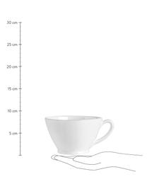 XL-Tasse Constance im Landhaus Style, Steingut, Weiß, Ø 15 x H 9 cm, 500 ml