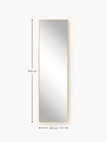 Nástěnné zrcadlo s dřevěným rámem Avery, Dubové dřevo, Š 40 cm, V 140 cm