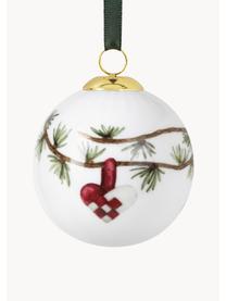 Boule de Noël en porcelaine Hammershøi, Porcelaine, Oie, Ø 6 cm