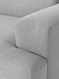 Salon lounge Melva, Tissu gris clair, larg. 339 x prof. 339 cm, dossier à gauche