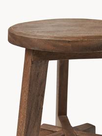Stolička z akáciového dřeva Dingklik, Akáciové dřevo, mořené

Tento produkt je vyroben z udržitelných zdrojů dřeva s certifikací FSC®., Tmavé dřevo, Ø 35 cm, V 50 cm