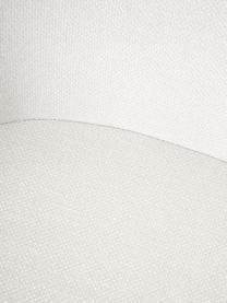 Gestoffeerde bureaustoel Fiji met smalle zitvlak, Bekleding: 100% polyester Met 40.000, Frame: gepoedercoat metaal, Wieltjes: kunststof, Geweven stof crèmewit, B 66 x D 66 cm