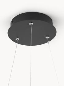 LED-Pendelleuchte Breda, Lampenschirm: Metall, beschichtet, Baldachin: Metall, beschichtet, Schwarz, Ø 50 x H 150 cm