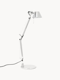 Nastavitelná lampa na psací stůl Tolomeo Micro, Stříbrná, Š 45 cm, V 37-73 cm