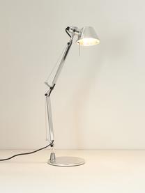 Nastavitelná lampa na psací stůl Tolomeo Micro, Stříbrná, Š 45 cm, V 37-73 cm