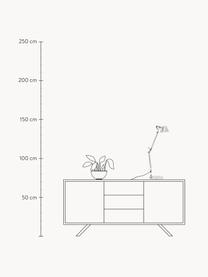 Nastavitelná lampa na psací stůl Tolomeo Micro, Stříbrná, Š 45 cm, V 37-73 cm