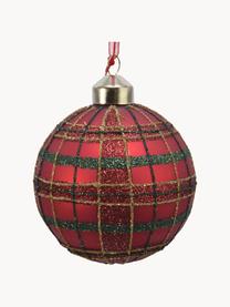 Boule de Noël Trio, 3 pièces, Rouge, vert, doré, Ø 8 cm