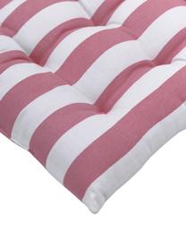 Coussin de chaise 40x40 rose/blanc Timon, Rose, blanc, larg. 40 x long. 40 cm