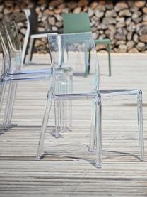 Chaise transparente plastique Mia, Transparent