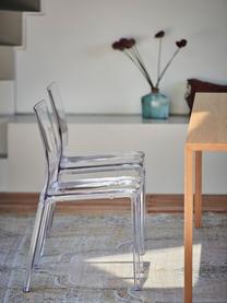 Krzesło z tworzywa sztucznego Mia, Tworzywo sztuczne (poliwęglan), Transparentny, S 46 x G 44 cm