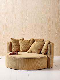 Sofá infantil Wyoming Mini, Tapizado: pana (88% poliéster, 12% , Estructura: madera de pino, madera co, Pana ocre, An 114 x F 106 cm