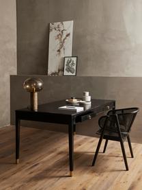 Lampa stołowa z marmurową podstawą Bes, Brązowy, szkło dymne, Ø 29 x W 45 cm