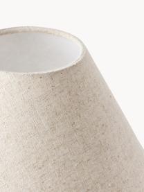 Lampada da tavolo con base in marmo Gia, Paralume: 50% lino, 50% poliestere, Base della lampada: marmo, Beige marmorizzato, Ø 30 x Alt. 39 cm