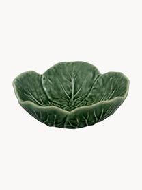 Cuencos artesanales Cabbage, 2 uds., Cerámica de gres, Verde oscuro, Ø 12 x Al 5 cm