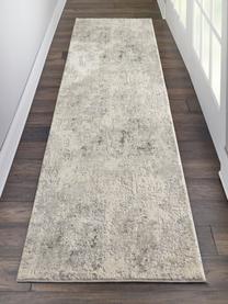 Alfombra texturizada Rustic, Parte superior: 51% polipropileno, 49% po, Reverso: látex, Gris, beige, An 65 x L 230 cm