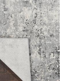 Passatoia fantasia a rilievo grigia/beige Rustic, Retro: lattice, Grigio, beige, Larg. 65 x Lung. 230 cm