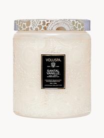 Candela profumata con due stoppini fatta a mano Japonica Collection (Santal, Vaniglia Bourbon e Oud), Contenitore: vetro, Santal, Vaniglia Bourbon Francese e Oud, Larg. 13 x Alt. 16 cm