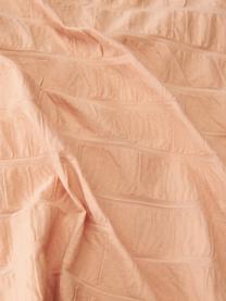 Housse de couette réversible en coton Esme, Terracotta, larg. 200 x long. 200 cm