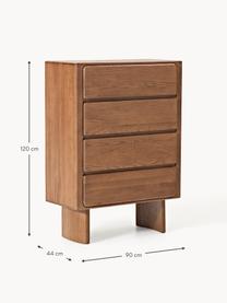 Kommode Chandler aus Eichenholz, Massives Eichenholz, lackiert

Dieses Produkt wird aus nachhaltig gewonnenem, FSC®-zertifiziertem Holz gefertigt., Eichenholz, B 90 x H 120 cm