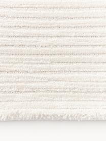 Tapis à poils longs moelleux tissé main Wes, 100 % polyester, certifié GRS, Blanc crème, larg. 80 x long. 150 cm (taille XS)