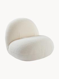 Sillón para mascotas Teddy Frankie, Tapizado: tejido bouclé (100% polié, Estructura: madera contrachapada, tab, Off White, An 48 x F 45 cm