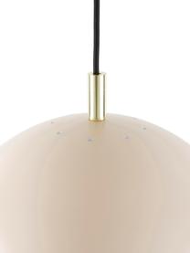 Hanglamp Wilma in roze, Lampenkap: gepoedercoat metaal, Baldakijn: gepoedercoat metaal, Decoratie: gegalvaniseerd metaal, Roze, Ø 33  x H 25 cm