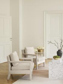 Samt-Sessel Claudette in Beige, Bezug: Samt (100% Polyester) Der, Gestell: Massives Kiefernholz, Spe, Samt Beige, B 65 x T 75 cm