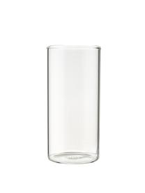 Wassergläser Boro aus Borosilikatglas, 6 Stück , Borosilikatglas, Transparent, Ø 6 x H 12 cm