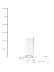 Waterglazen Boro van borosilicaatglas, 6 stuks, Borosilicaatglas, Transparant, Ø 6 x H 12 cm