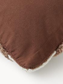 Kissenhülle Jiri mit getufteter Verzierung, Vorderseite: 85 % Wolle (RWS-zertifizi, Rückseite: 100 % Baumwolle, Nougattöne, B 50 x L 50 cm