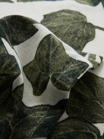 Tovaglia Ivy, varie misure, 100% cotone, Verde scuro, nero, bianco latte, 6-8 persone (Larg. 145 x Lung. 250)