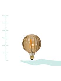 E27 peertje, 3 watt, warmwit, 1 stuk, Peertje: glas, Fitting: nikkel, Amberkleurig, Ø 13 x H 17 cm