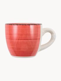 Tazas espresso con platito Baita, 6 uds., Gres (dolomita) pintado artesanalmente, Multicolor, Ø 7 x Al 6 cm, 90 ml