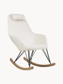 Hojdacia stolička Jolene, Krémovobiela, jaseňové drevo, Š 66 x H 102 cm