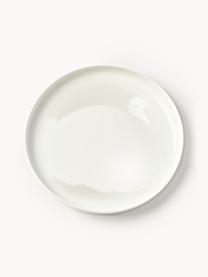 Set 12 piatti in porcellana Nessa, 4 persone, Porcellana a pasta dura di alta qualità, Bianco latte lucido, 4 persone (12 pz)