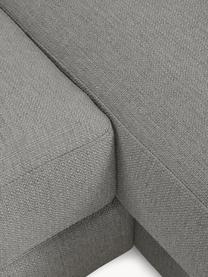 Canapé de salon Tribeca, Tissu taupe, larg. 356 x prof. 195 cm, méridienne à gauche