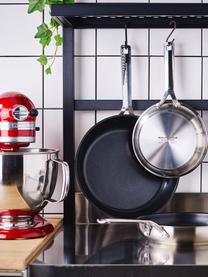 Komplet patelni z powłoką zapobiegającą przywieraniu KitchenAid, 2 elem., Stal szlachetna, Odcienie srebrnego, czarny, Komplet z różnymi rozmiarami