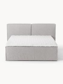 Buklé kontinentálna posteľ Lennon, Buklé sivá, Š 140 x D 200 cm, tvrdosť H2