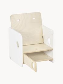 Silla infantil Nuun, Tablero de fibras de densidad media (MDF), Madera, blanco, An 36 x F 36 cm